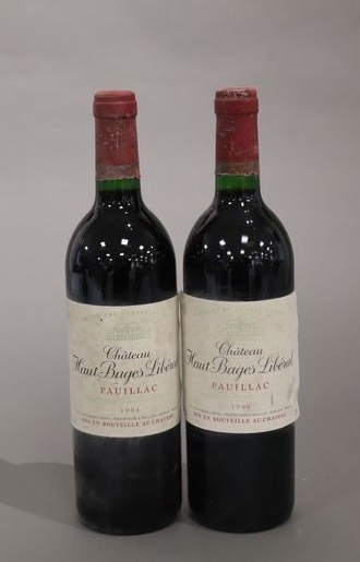 2 Blles CH. BAGES LIBERAL Pauillac GCC 1...