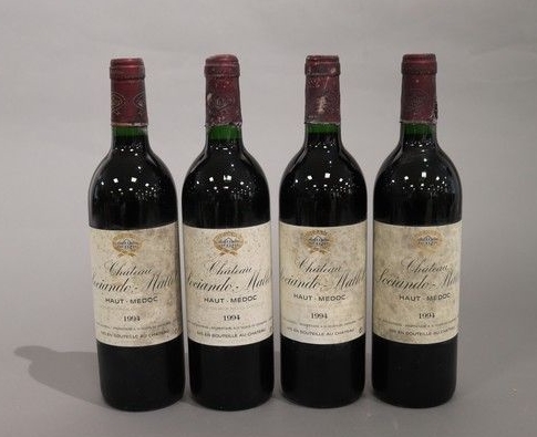 4 Blles CH. SOCIANDO MALLET Haut Médoc 1...