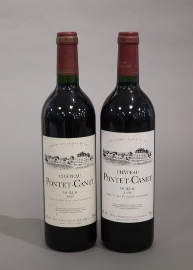 2 Blles CH. PONTET CANET Pauillac GCC 19...