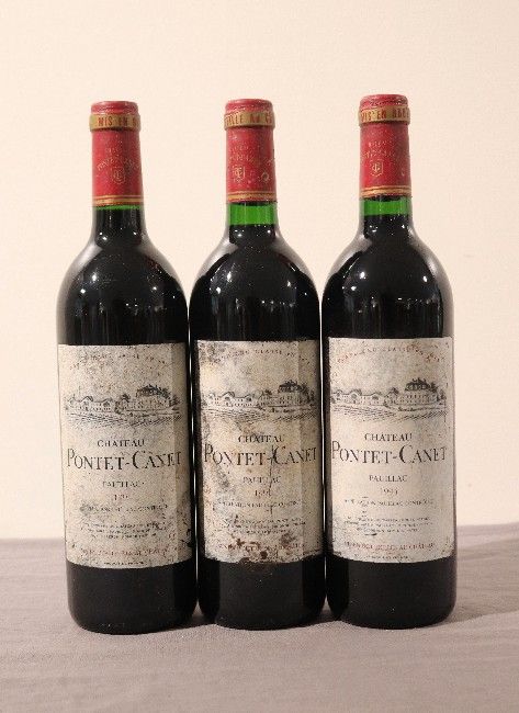 3 Blles CH. PONTET CANET Pauillac GCC 19...