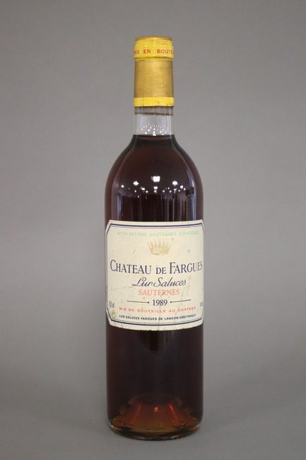 1 Blle CH. de FARGUES Sauternes 1989