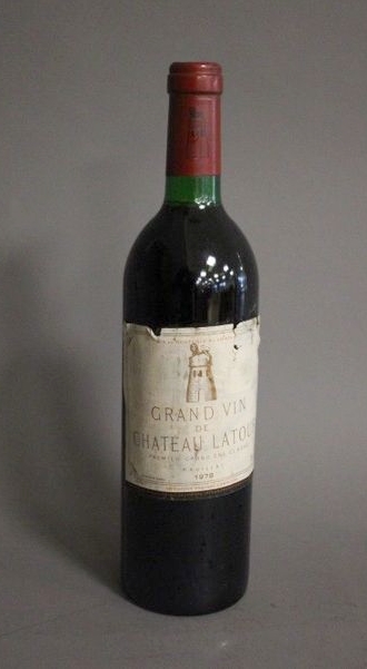 1 Blle CH. LATOUR Pauillac 1er GCC 1978.