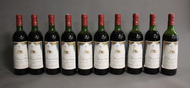 10 Blles CH. MOUTON BARONNE PHILIPPE Pauillac...