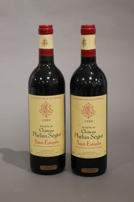 2 Blles CH. PHELAN SEGUR St Estephe 1998
