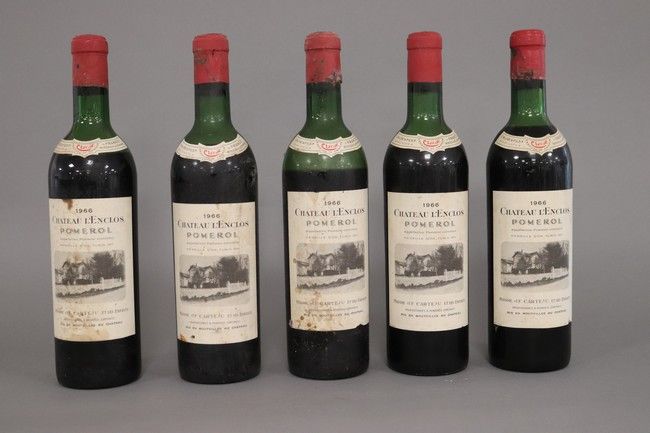 5 Blles CH. L'ENCLOS Pomerol 1966