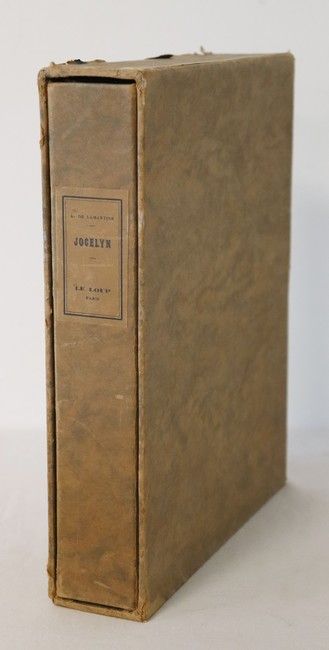 LAMARTINE (A. de): Jocelyn. Editions du Loup,...