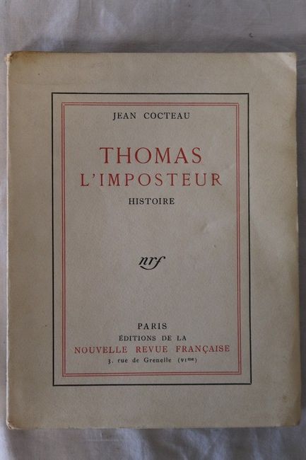 COCTEAU (J.): Thomas l'imposteur. Gallimard,...