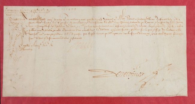 [LETTRE MANUSCRITE - HENRI IV]