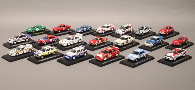 20 VOITURES DE RALLY - 1/43e comprenant une...