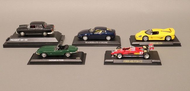 5 VOITURES - 1/43e