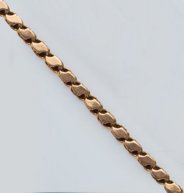 COLLIER en or jaune (750) à maillons sou...