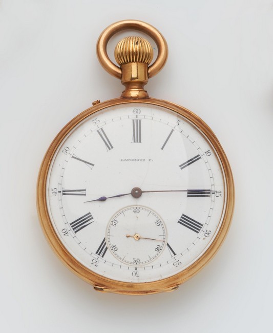 MONTRE CHRONOMETRE A GOUSSET en or (750)...