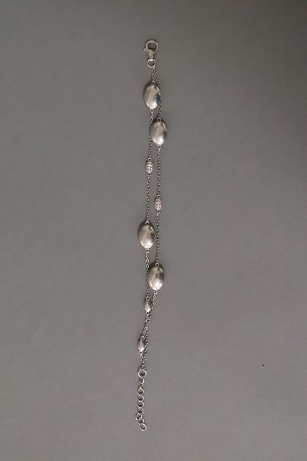 BRACELET DOUBLES RANGS en argent (925) à...