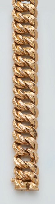BRACELET souple à maillons en or jaune (...