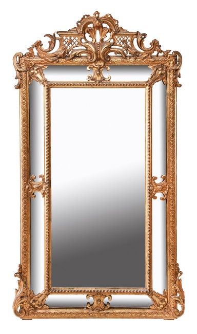 GRAND MIROIR rectangulaire dans un cadre...