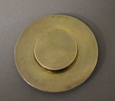 CUSTODE en vermeil (800) de forme ronde,...