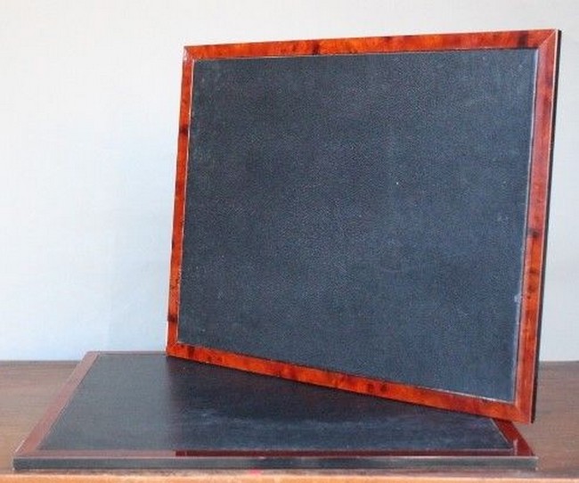 PAIRE DE SOUS-MAINS de bureau, rectangulaires...