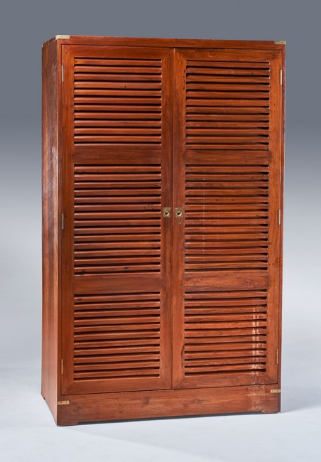 ARMOIRE DE MARINE rectangulaire, en teck,...