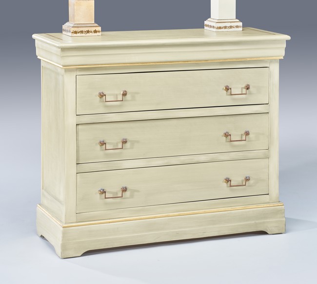 COMMODE rectangulaire en bois laqué vert...