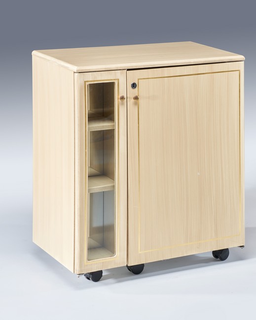 MINI-BAR sur roulettes en bois stratifié...