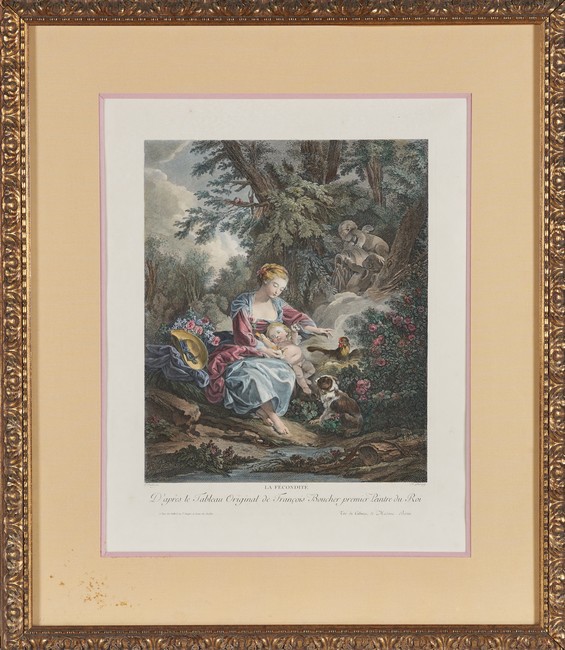 PAIRE DE GRAVURES en couleurs d'après François...