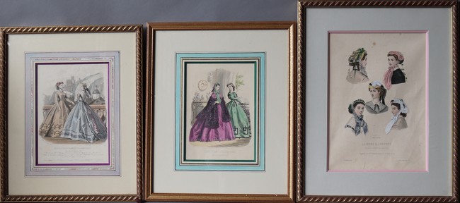 DEUX REPRODUCTIONS en couleurs représentant...