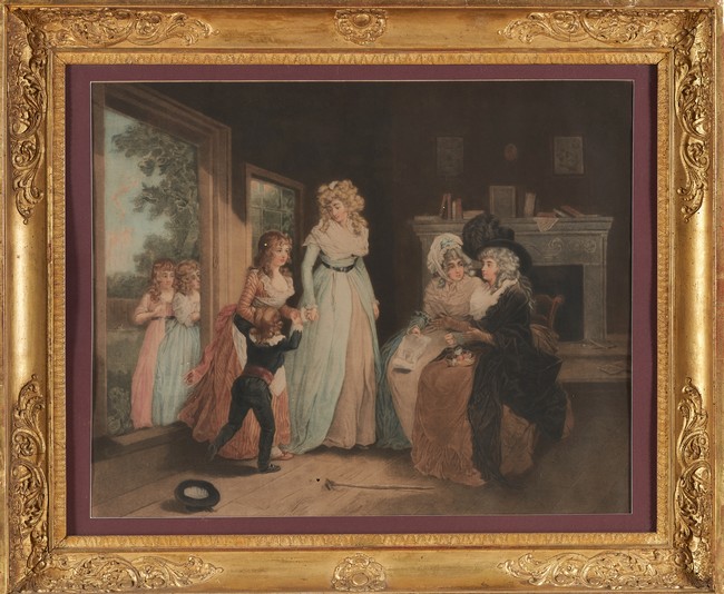 REPRODUCTION en couleurs représentant La...