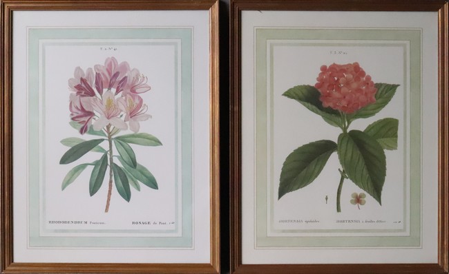 QUATRE REPRODUCTIONS en couleurs d'après...