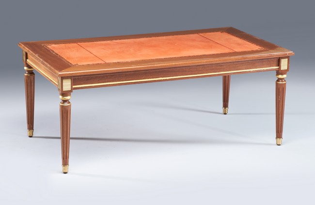 TABLE BASSE rectangulaire en bois teinté...