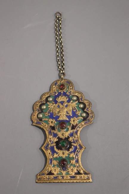 ÉLÉMENT DE BOUCLE DE CEINTURE en bronze à...
