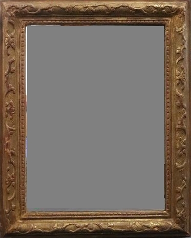 MIROIR rectangulaire au mercure dans un cadre...