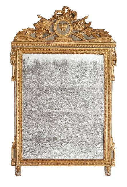 MIROIR biseauté dans un cadre rectangulaire...
