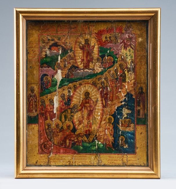 ICÔNE DE LA RÉSURRECTION DU CHRIST (Pâques),...