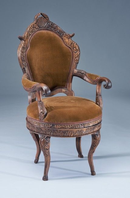 ORIGINAL FAUTEUIL DE BUREAU à dossier violoné...