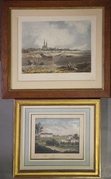 GRAVURE en couleurs intitulée "Saint Den...