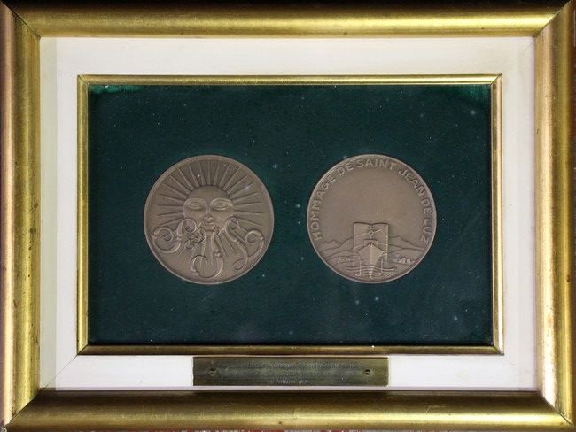 DEUX MEDAILLES en bronze pour l'inuaguration...