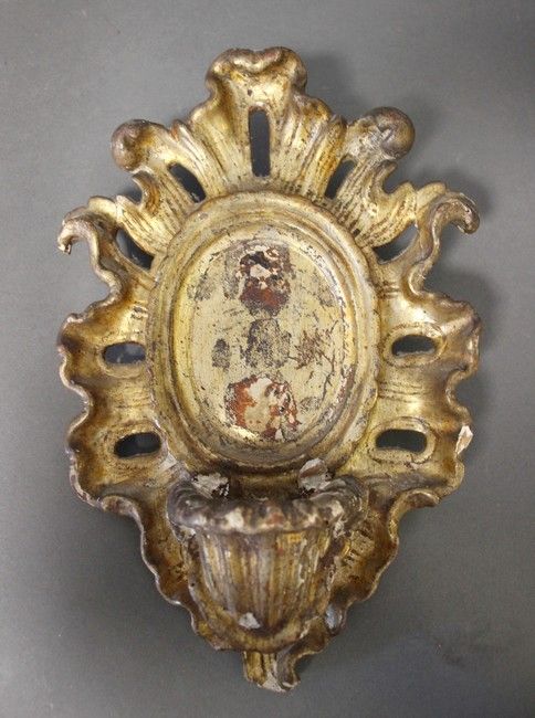BENITIER ou REFLECTEUR d'applique en bois...