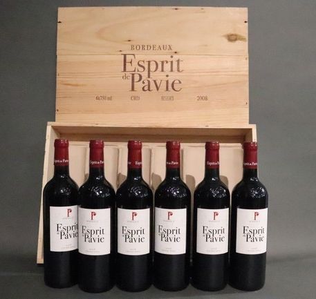 6 Blles ESPRIT DE PAVIE, Bordeaux, 2008.