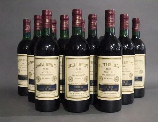 12 Blles CH. BRILLETTE, Moulis, CB, 1983...