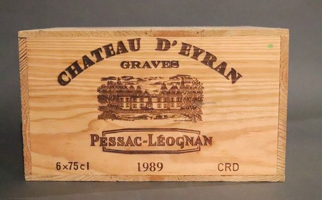 6 Blles CH. D'EYRAN, Graves, 1989.
