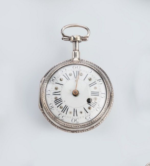 MONTRE DE GOUSSET dite oignon, en argent,...
