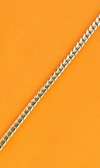 COLLIER en or (750) maille anglaise styl...