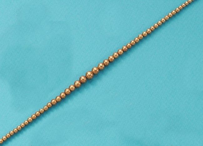 COLLIER de boules d'or (750) en chute sur...