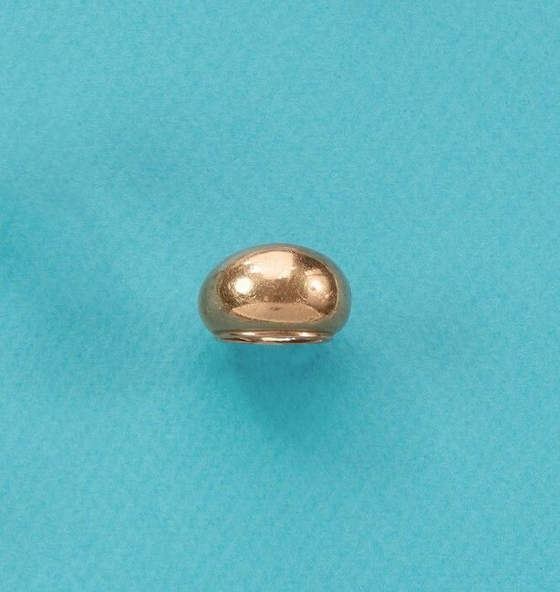 BAGUE BOMBEE en deux tons d'or (750).