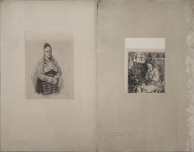 Félicien ROPS (1833-1898) - 2 gravures :