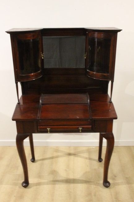 PETIT BUREAU DE DAME, la partie haute à miroir...