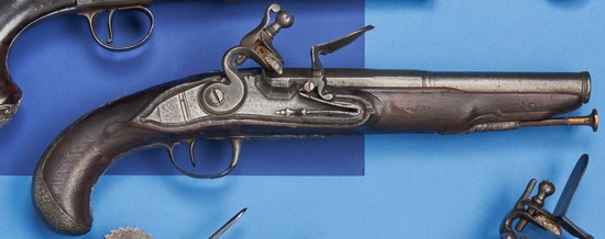 PISTOLET D'OFFICIER A SILEX