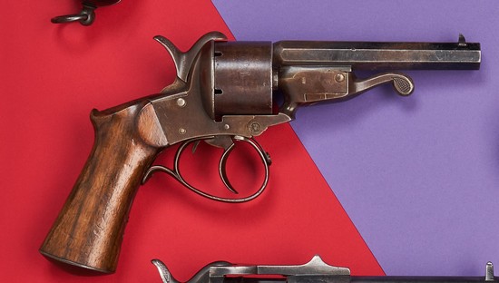 REVOLVER A BROCHE JAVELLE, 6 coups, cal....