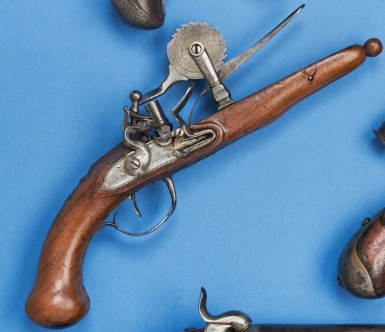 PISTOLET ÉPROUVETTE A SILEX