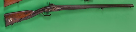 FUSIL DE CHASSE A PERCUSSION, 2 coups.